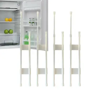 Решетки за хладилника на колела, Удължител хладилник, Двойна друго Контролирано размер Аксесоар за хладилник, шкаф и рафтове за обувки