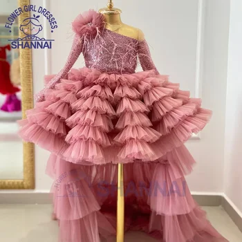 Рокли за момичета-цветочниц за сватба, луксозна бална рокля, рокля на принцеса сватбена рокля на шаферка за първо причастие.