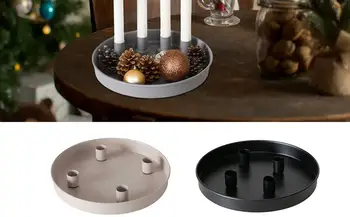 Свещници с конусовидни свещи, Метален свещник за конични свещи, Метална подсвечная чиния, поставка за свещ, свещник за свещи