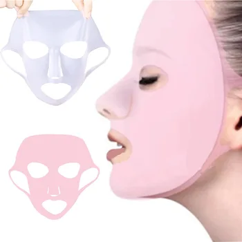 Силиконова маска За лице, Средство за грижа за кожата на жените, Гел маска за лице, за многократна употреба Лифтинг, средство против бръчки, Укрепване на Инструменти за определяне на ушите.