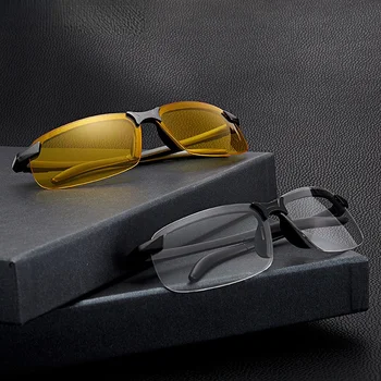 Слънчеви очила Мъжки слънчеви очила с UV400, Ультралегкое огледало за шофиране, Модни слънчеви очила За шофиране на открито, огледало, нощно виждане