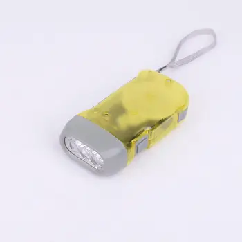 Фенерче с ръчно задвижване на Еко фенерче с ръчно задвижване, преносим мини-лампа за къмпинг на открито, нощен риболов, разходки на кучета